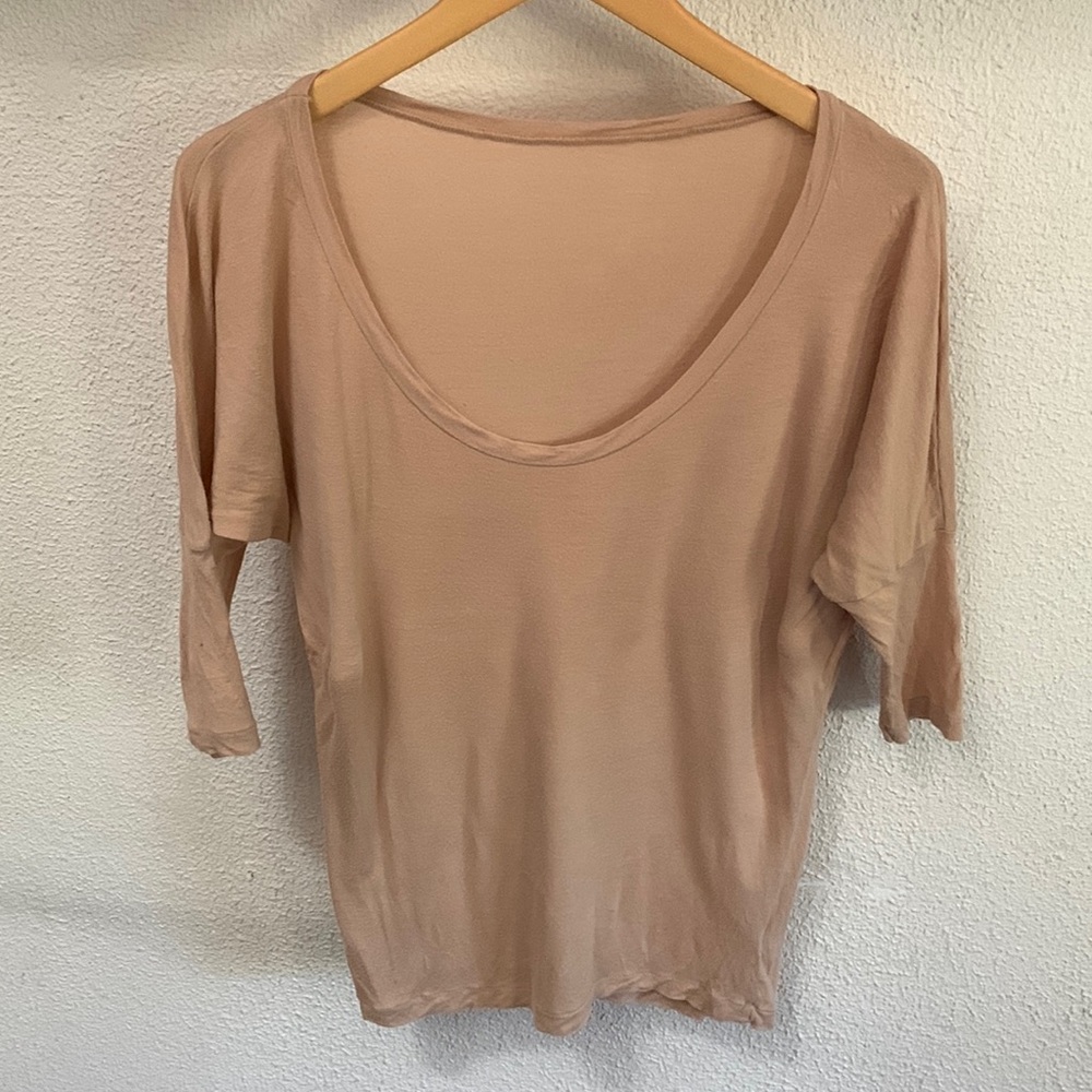 American Apparel beige dolman style shirt. Size xs/s